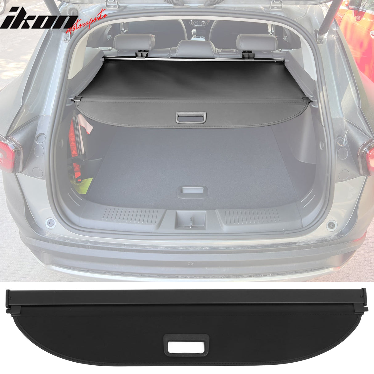 2024-2025 Chevrolet Trax Black Retractable Rear Trunk Cargo Cover Canv
