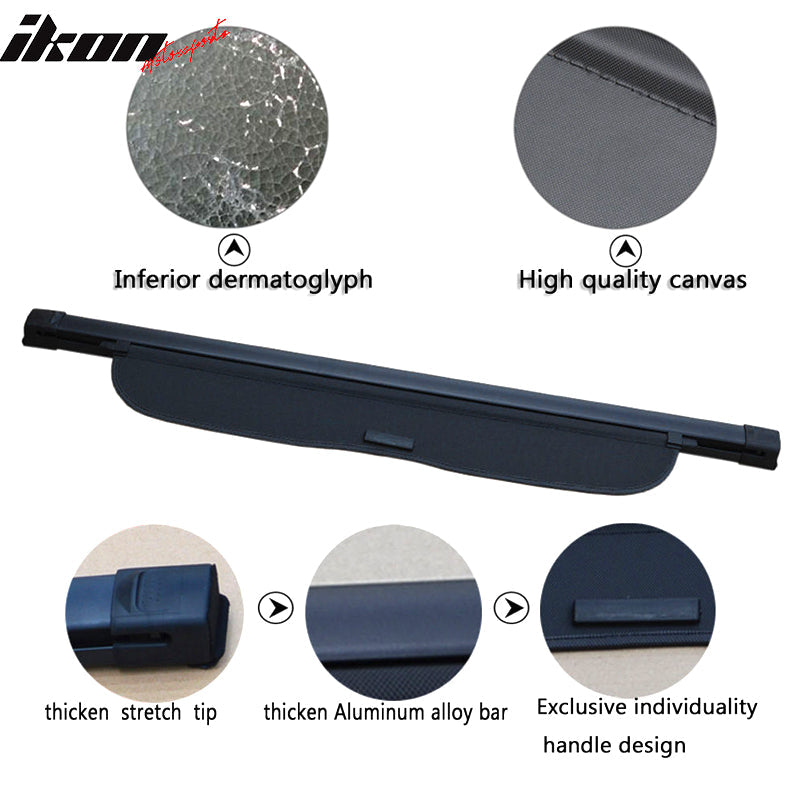 2012-2016 Honda CR-V OE Rear Luggage Cargo Cover Vinly Aluminum Rod