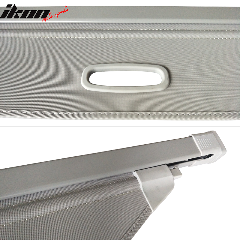 2019-2023 Hyundai Santa Fe Gray Retractable Cargo Cover Vinyl Aluminum