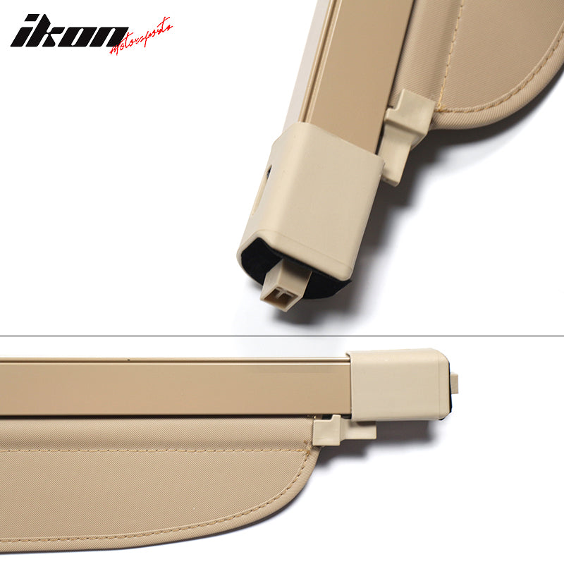 2007-2017 Jeep Compass Patriot Tonneau Cargo Cover Retractable Shade