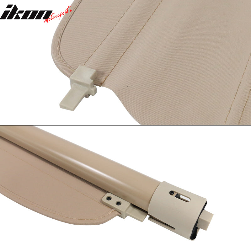 2007-2017 Jeep Compass Patriot Retractable Tonneau Cargo Shade Cover