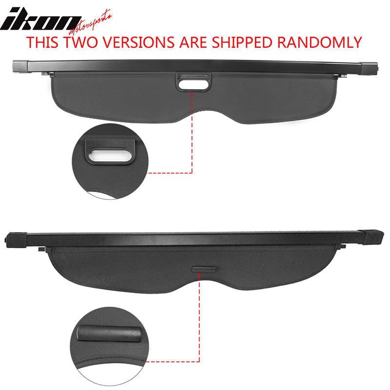 2011-2022 Grand Cherokee Rear Tonneau Cargo Cover Retractable Shade