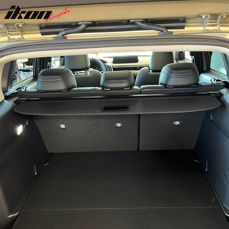 2023-2025 Mazda CX-50 Black Rear Trunk Cargo Cover PVC Aluminum Rod