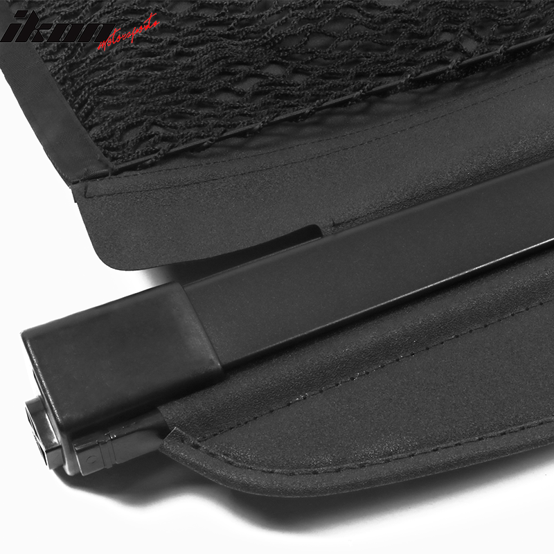 2008-2015 Smart Fortwo OE Style Black Cargo Cover Vinly Aluminum Rod