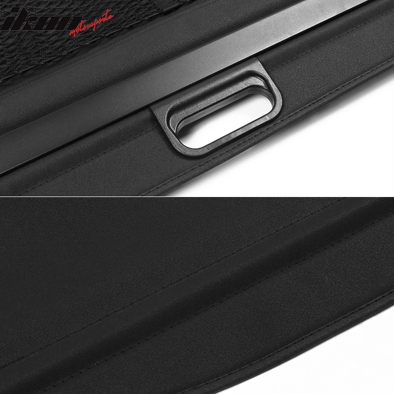 2008-2015 Smart Fortwo OE Style Black Cargo Cover Vinly Aluminum Rod