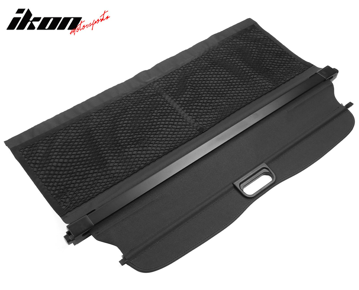 2016-2019 Smart EQ Fortwo 2DR Black Rear Cargo Cover PVC Aluminum Rod