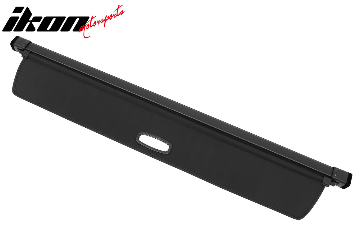 2022-2024 Rivian R1S Black Retractable Rear Trunk Cargo Cover Canvas