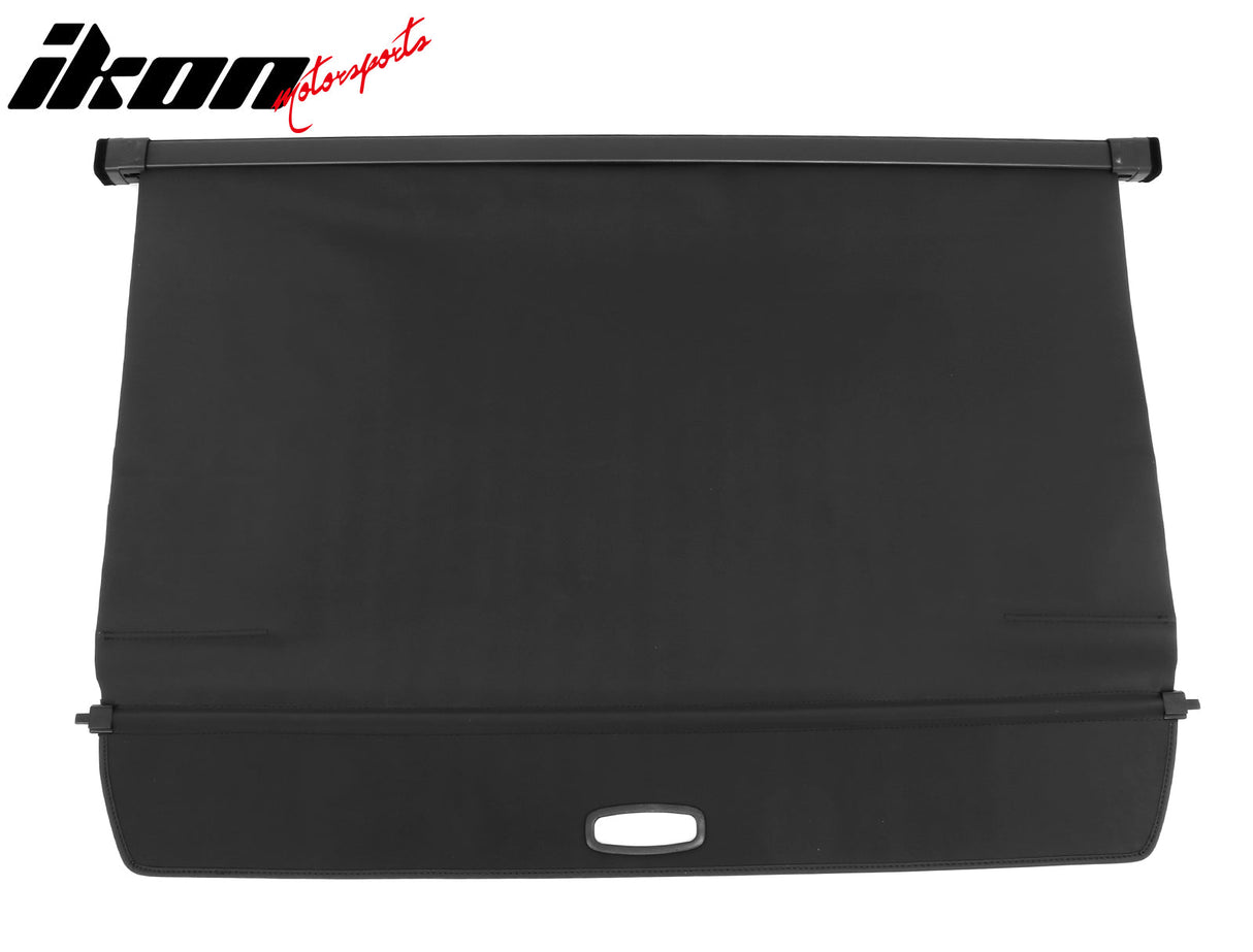 2022-2024 Rivian R1S Black Retractable Rear Trunk Cargo Cover Canvas