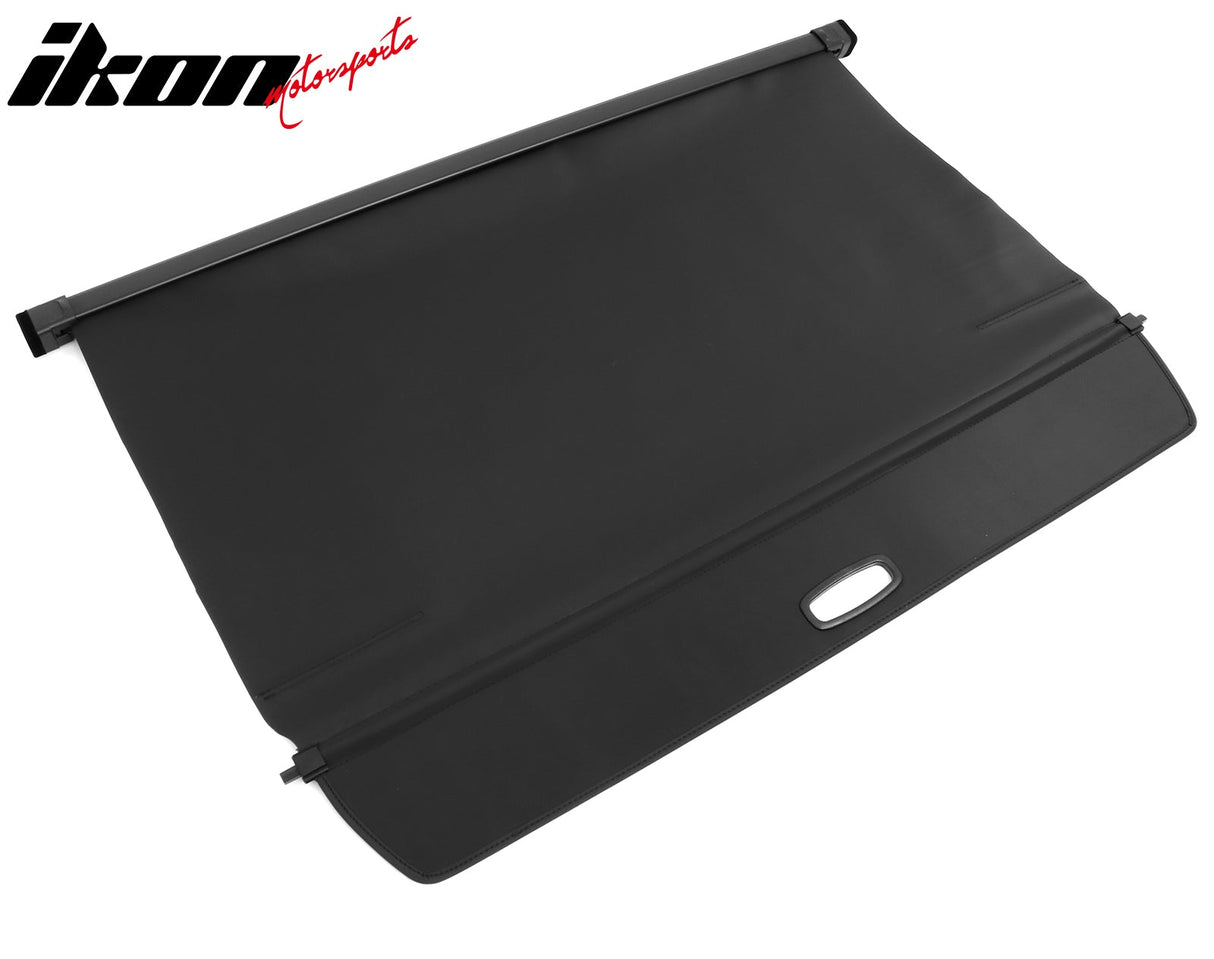 2022-2024 Rivian R1S Black Retractable Rear Trunk Cargo Cover Canvas