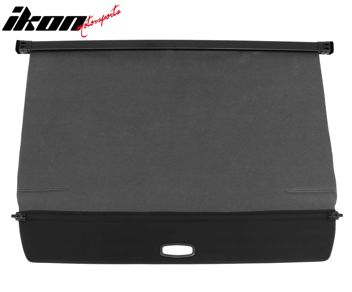 2022-2024 Rivian R1S Black Retractable Rear Trunk Cargo Cover Canvas