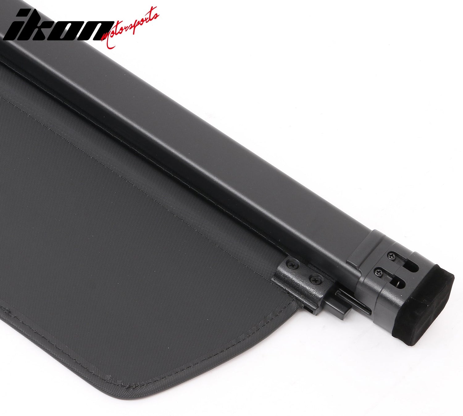 2022-2024 Rivian R1S Black Retractable Rear Trunk Cargo Cover Canvas
