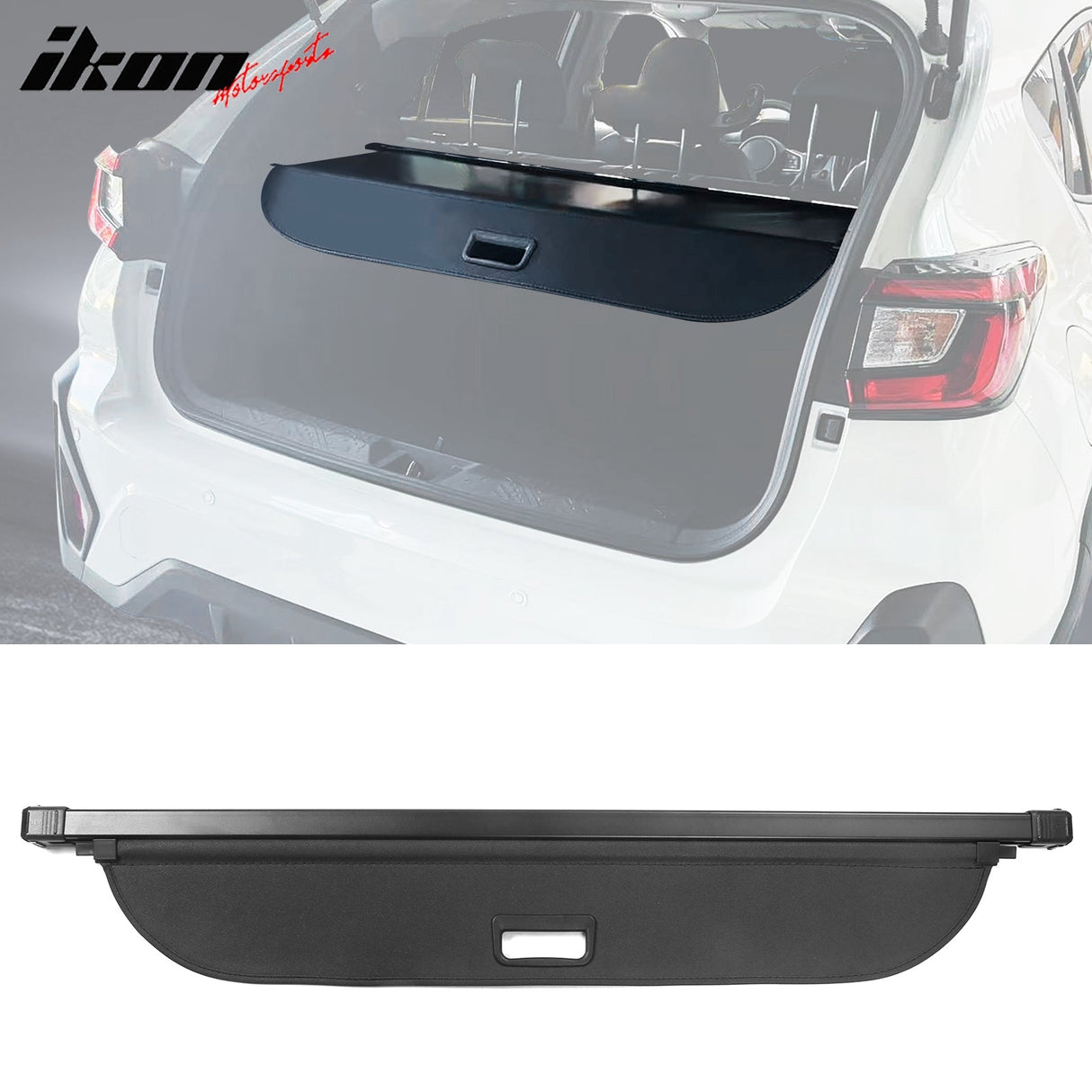 2024-2025 Subaru Crosstrek Impreza Black Trunk Cargo Cover PVC Aluminu