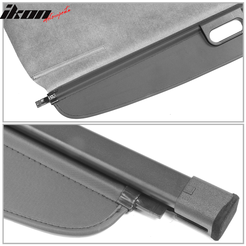 2019-2024 Toyota RAV4 & RAV4 Prime Black Cargo Cover Vinly Aluminum