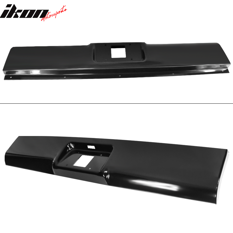 1999-2007 Chevy Silverado GMC Sierra 1500 Black Rear Roll Pan Steel