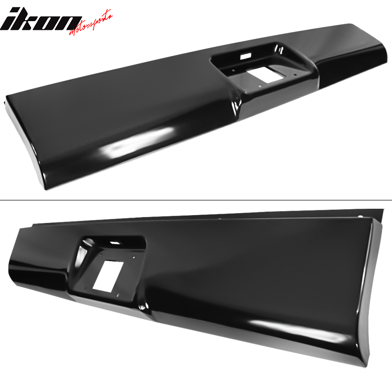 1999-2007 Chevy Silverado GMC Sierra 1500 Black Rear Roll Pan Steel