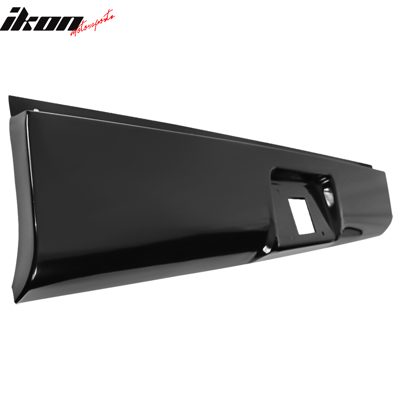 1999-2007 Chevy Silverado GMC Sierra 1500 Black Rear Roll Pan Steel