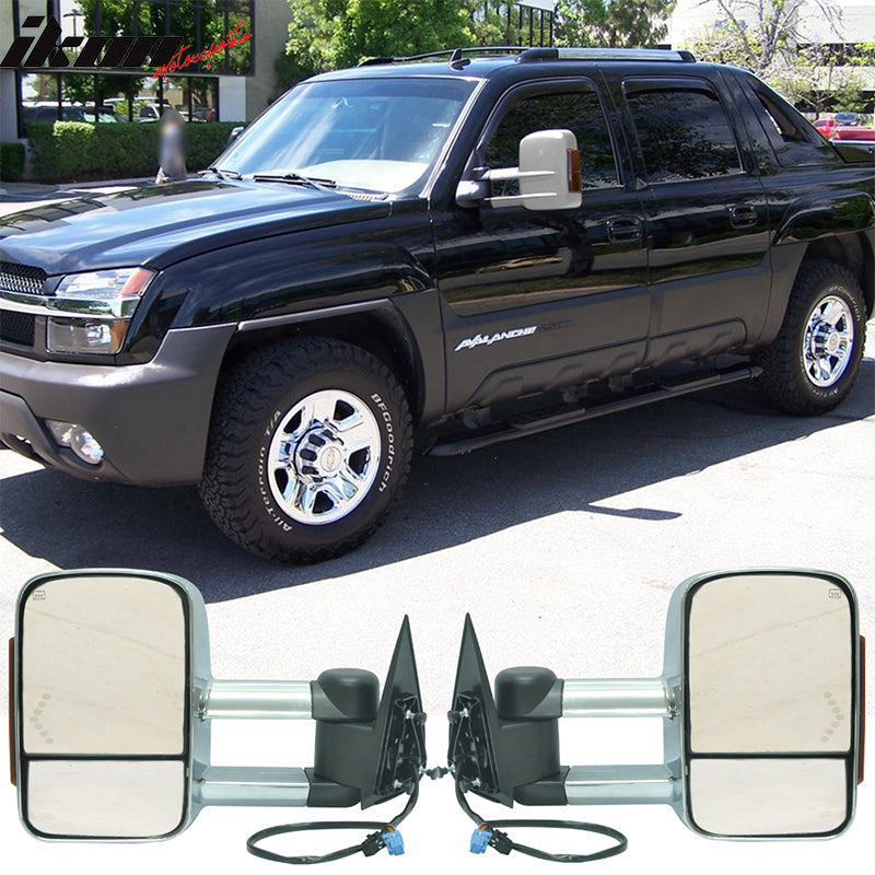 2003-2007Â Silverado Towing Mirrors Power Heated Signal Light Chrome