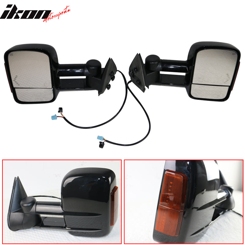 2003-2007Â Silverado Sierra Tow Mirrors Power Heated Signal Light 2PC