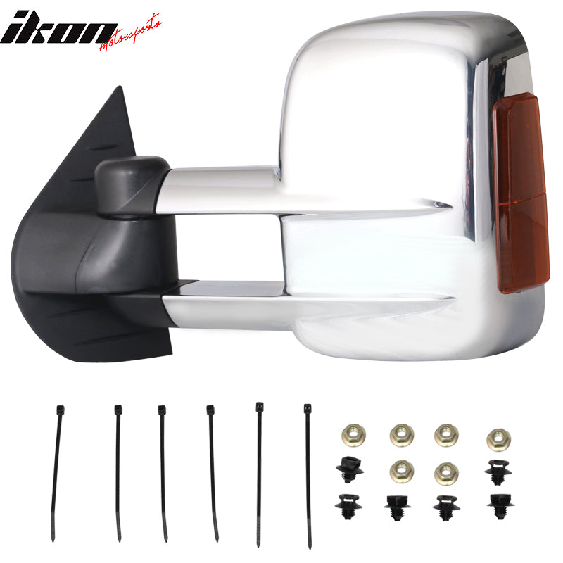 2007-2014Â Silverado Tow Mirrors Power Heated Signal Arrow Light 2PC