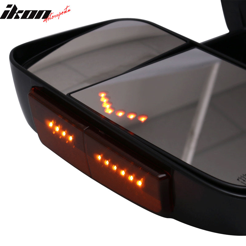 2007-2014 Silverado Sierra Tow Mirrors Power Heated Signal Light 2PC