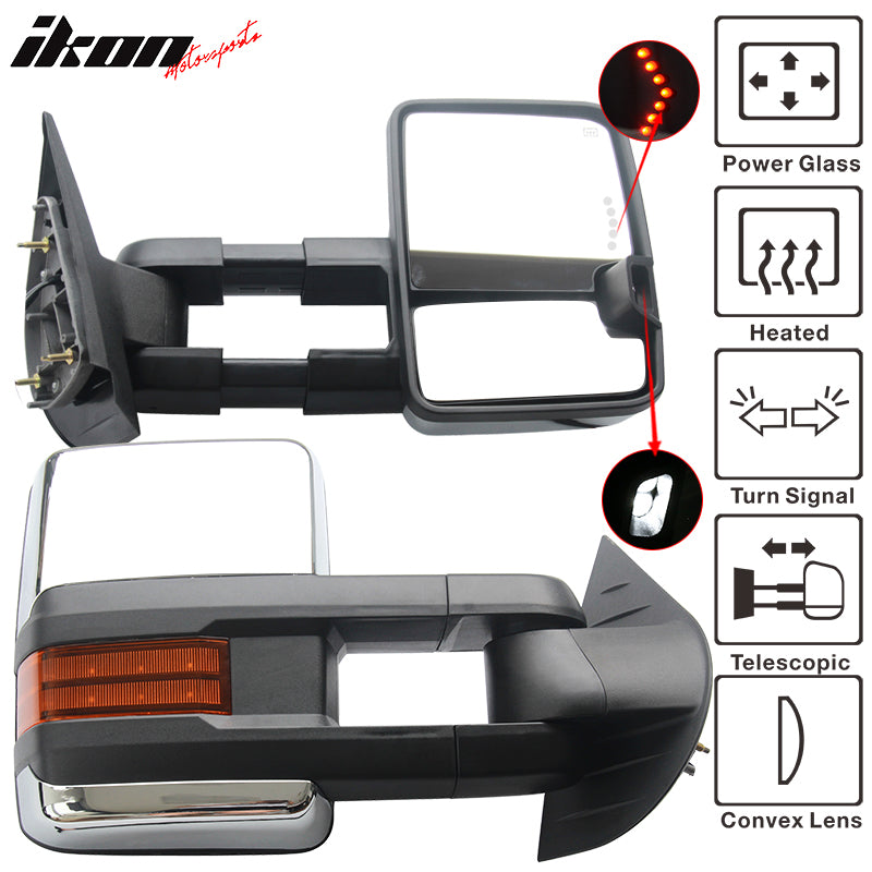 2007-2014Â Silverado Towing Mirror Power Heat Signal Arrow Clear Light