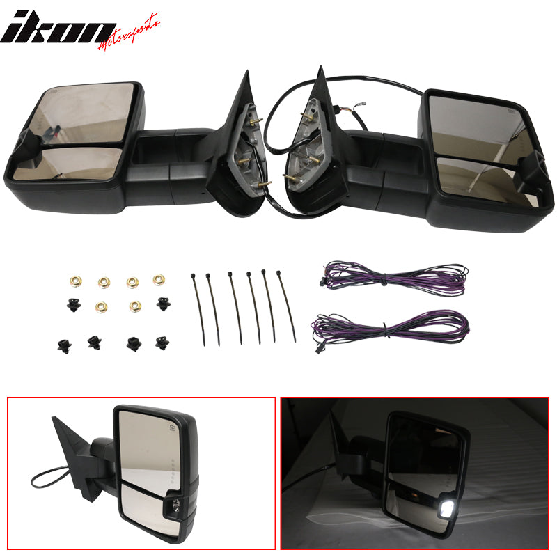 2007-2014Â Silverado Tow Mirrors Power Heated Signal Arrow Light