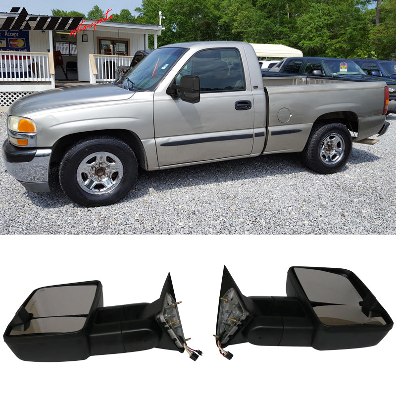 1999-2002 Silverado Tow Mirrors Power Heated Signal Arrow Lamp 2PC