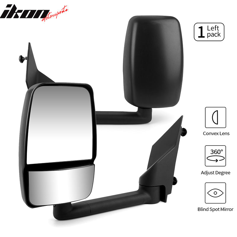 2003-2017Â Chevy Express GMC Savana Side View Tow Mirrors Textured