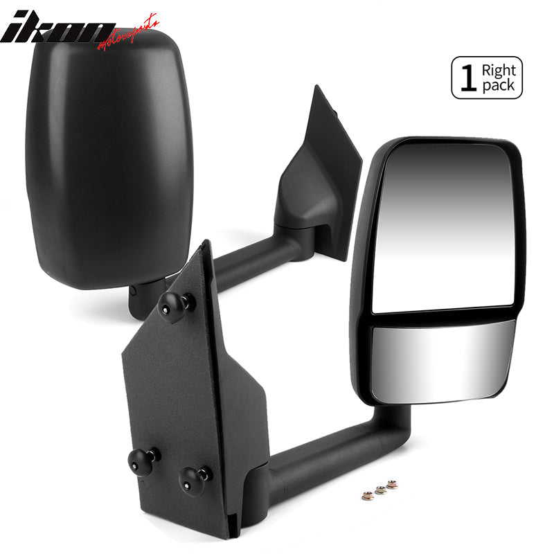 2003-2017Â Chevy Express GMC Savana Side View Towing Mirror Textured