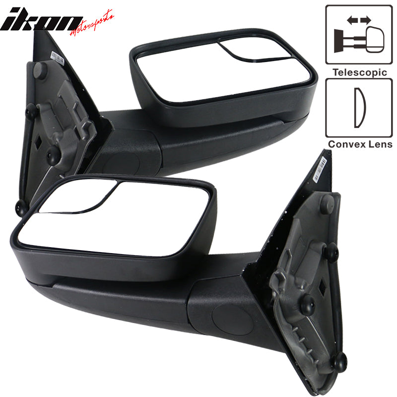 2002-2008Â Ram 1500 2002-2009 2500 3500 Side View Tow Mirrors Manual