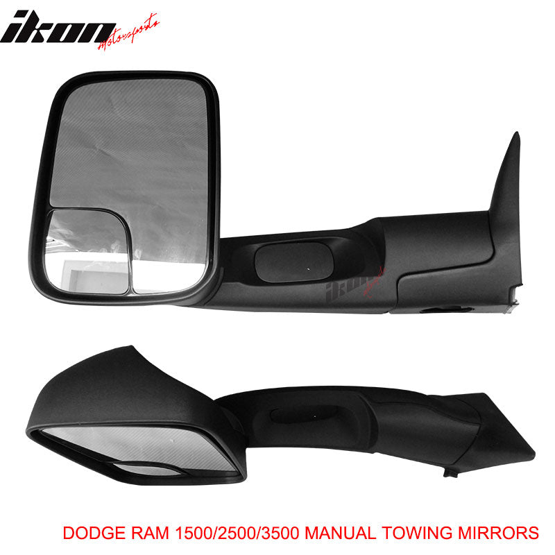 1994-2001Â Dodge Ram 1500 1994-2002 2500 3500 Towing Mirrors &Bracket