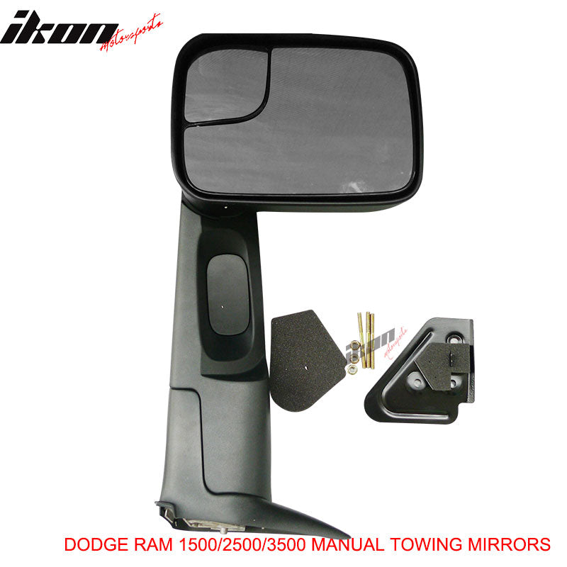 1994-2001Â Dodge Ram 1500 1994-2002 2500 3500 Towing Mirrors &Bracket