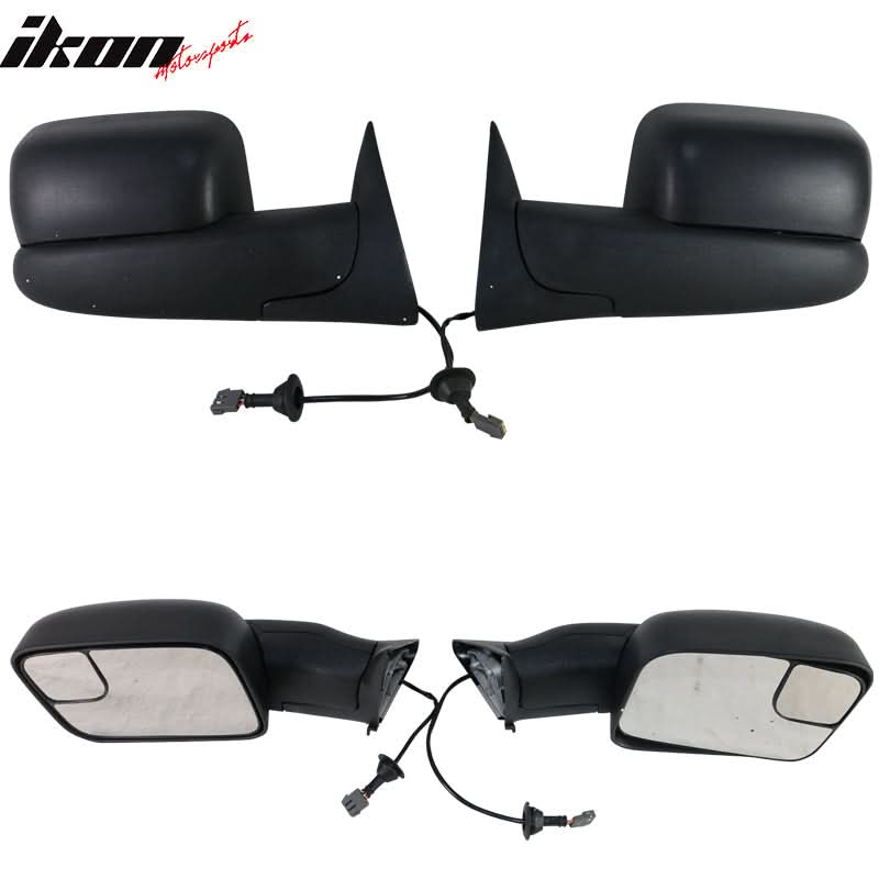 1994-2002Â Ram 1500 2500 3500 Towing Side View Tow Mirrors Power 2PC