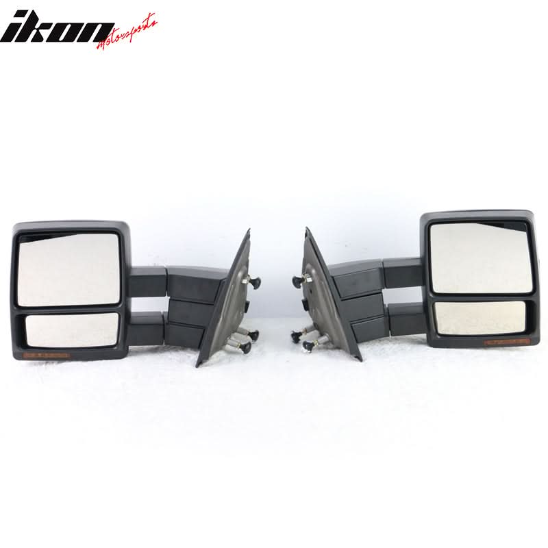 2007-2014Â F150 Tow Mirrors Power Heated Turn Signal Puddle Light 2PC