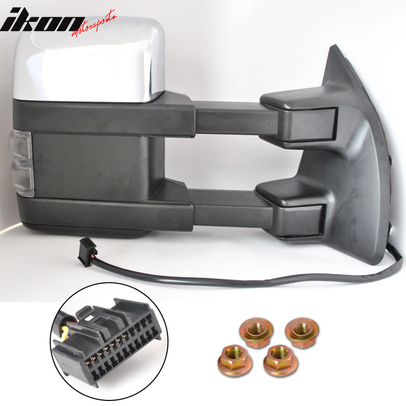 2008-2015 F250 F550 Towing Mirrors Power Heated Signal Arrow Lamp