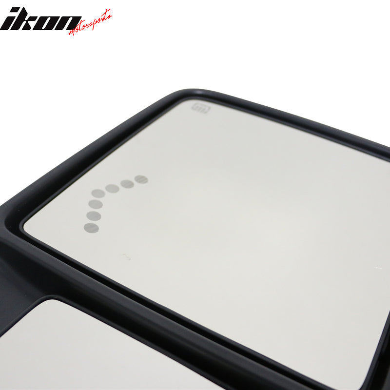 2008-2015Â F250 Towing Tow Mirrors Power Heated Signal Arrow Light