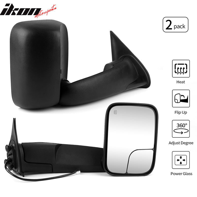 2005-2015Â Toyota Tacoma Side View Towing Mirrors Power Heated 2PC