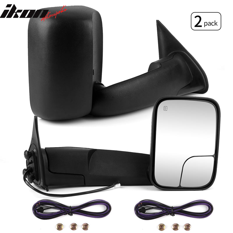 2005-2015Â Toyota Tacoma Side View Towing Mirrors Power Heated 2PC