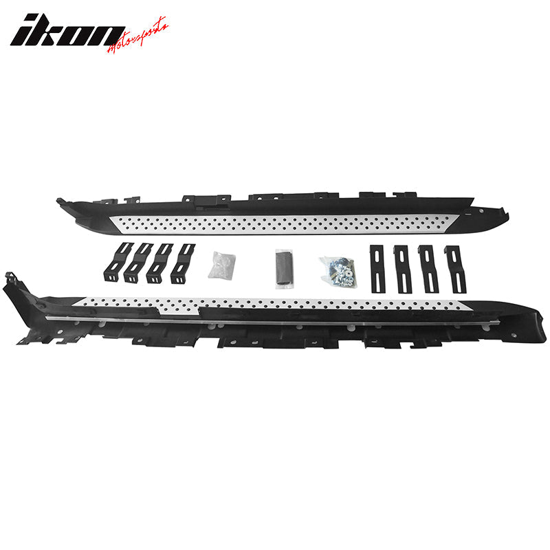 2011-2017 BMW X3 F25 Black Silver 2PCS Running Boards Side Step Bars