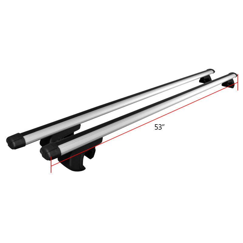 Universal CarRoof Cross Bar Luggage Cargo Carrier Rack W/Lock Aluminum