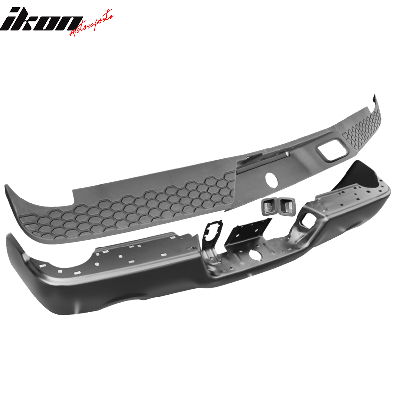 2009-2018 Dodge Ram 1500 Rear Step Bumper With Exhaust Holes - Steel