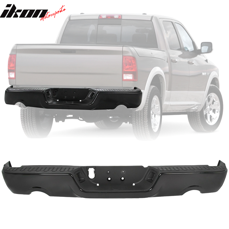 2009-2018 Dodge Ram 1500 Rear Step Bumper With Exhaust Holes - Steel