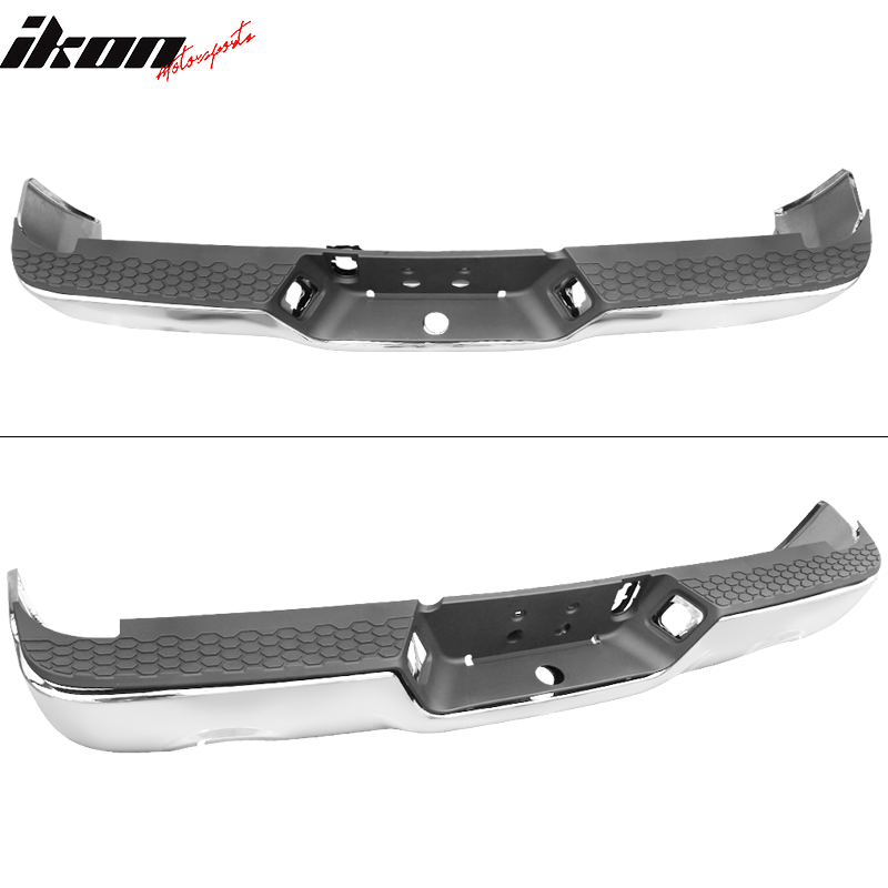 2009-2018 Dodge Ram 1500 Rear Step Bumper With Exhaust Holes - Steel