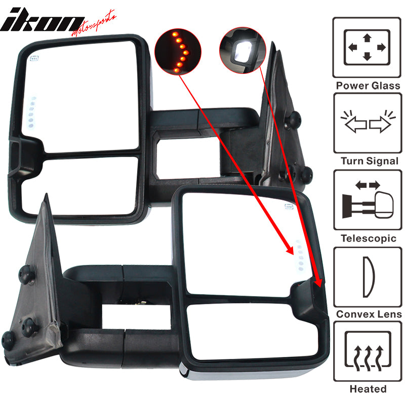 2003-2007Â Silverado Towing Mirror Power Heat Signal Arrow Clear Light