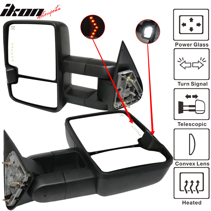 2002-2007Â Silverado Tow Mirrors Power Heated Signal Arrow Light