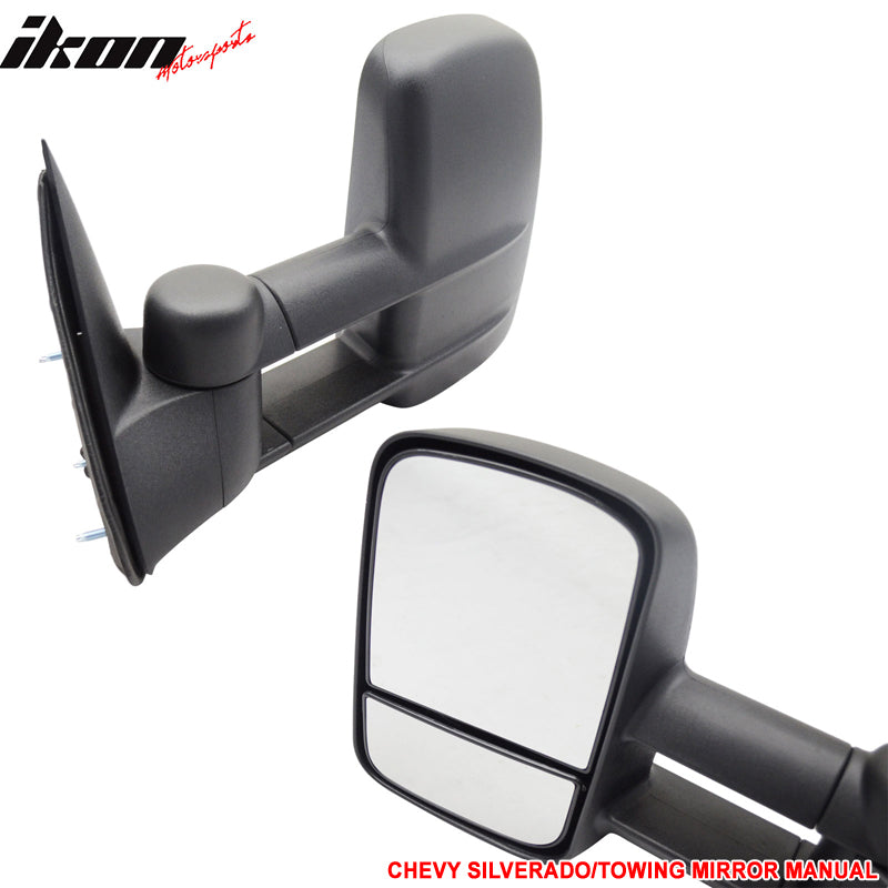 1999-2007Â Chevyado GMC Sierra Side View Towing Mirror Manual