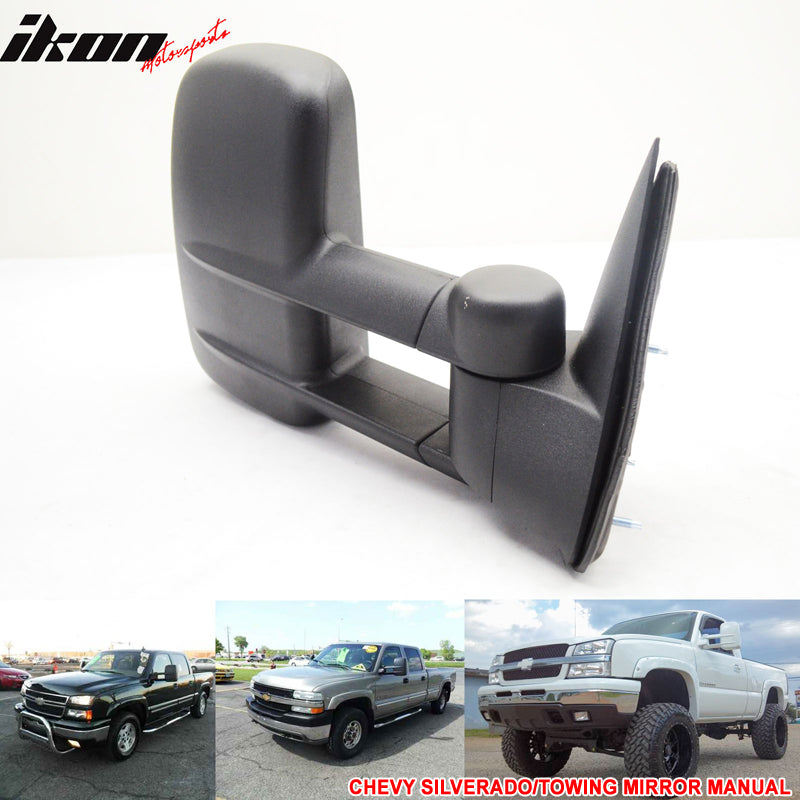 1999-2007Â Chevyado GMC Sierra Side View Towing Mirror Manual