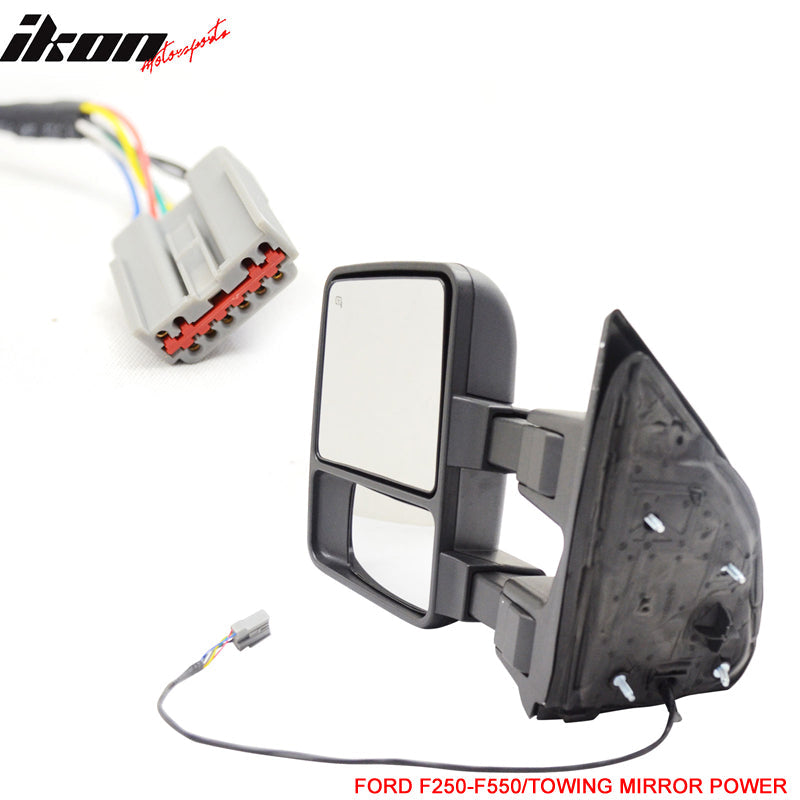 2003-2007Â Ford F250 Side View Tow Mirrors Ext Power Heated Turn Light