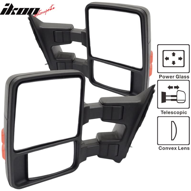 1999-2007Â F250 Side View Towing Mirror Power Dual Arm Pair Non Heated