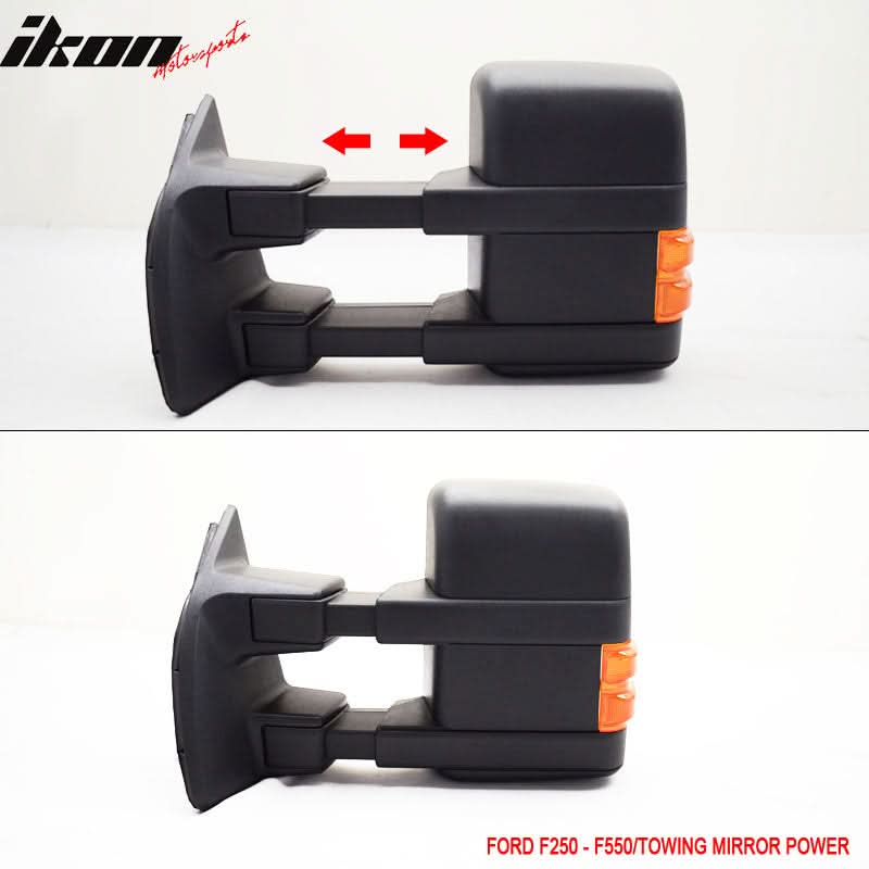 2003-2007Â Ford F250 Side View Tow Mirrors Ext Power Heated Turn Light